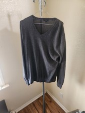 Guess Dark Gray V Neck Lightweight Sweater