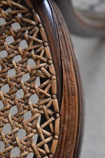 4x Orig. THONET Bugholz-Stuhl Nr. 14 Rosewood-Optik rar Wiener Geflecht um 1875