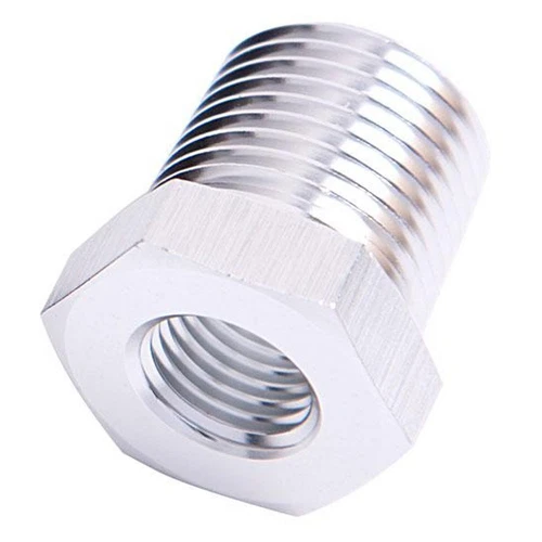 Aeroflow AF912-04-02S Npt Pipe Reducer 1/4" To 1/8" Silver Male To Male