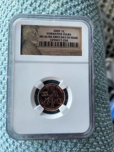 2009 Lincoln Cent Formative Years NGC MS 65 RD First Day Ceremony