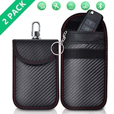 Faraday Pouch for car Keys,2 Pack Faraday Bag | Car Key Signal Blocking