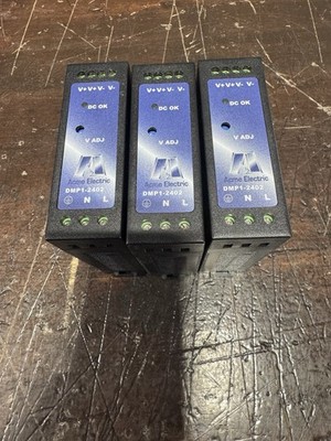 Lot Of 3 Acme Electric DMP1-2402 Power Supply 100-240V 1.65A