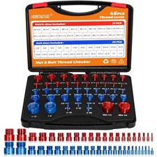 46 Nut Bolt Thread Checker Standard Metric Gauge for Tricky Narrow Areas