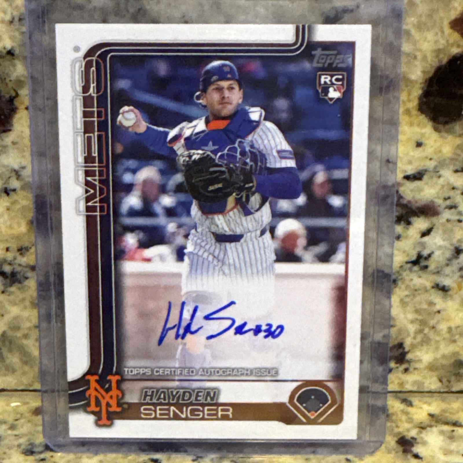 2025 Topps Update Series Hayden Senger RC Flagship Real One Auto #US276 NY Mets
