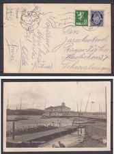 w2392/ Norway Oslo Dronningen Postcard Cover t/Czechoslovakia 1926
