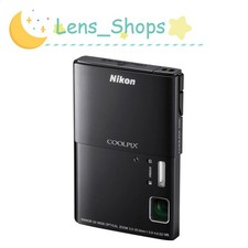 Nikon COOLPIX S100 Digital Camera 16MP 5x optical zoom vintage Black,Self-Timer