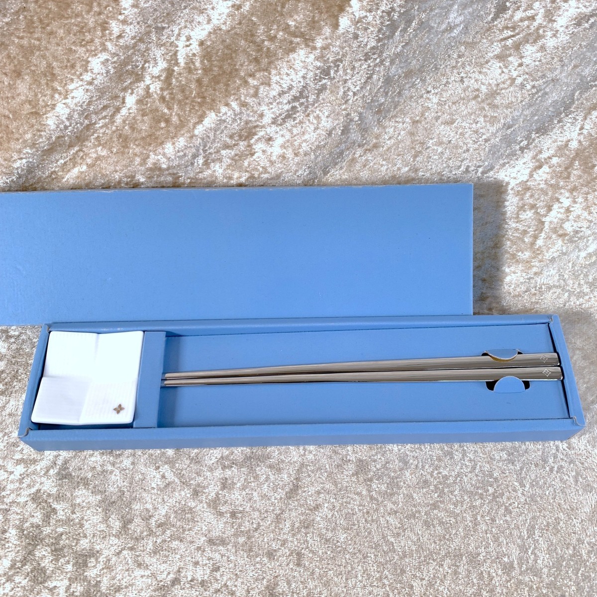 Louis Vuitton Chopsticks Chopstick Metal Rare VIP Gift Item with