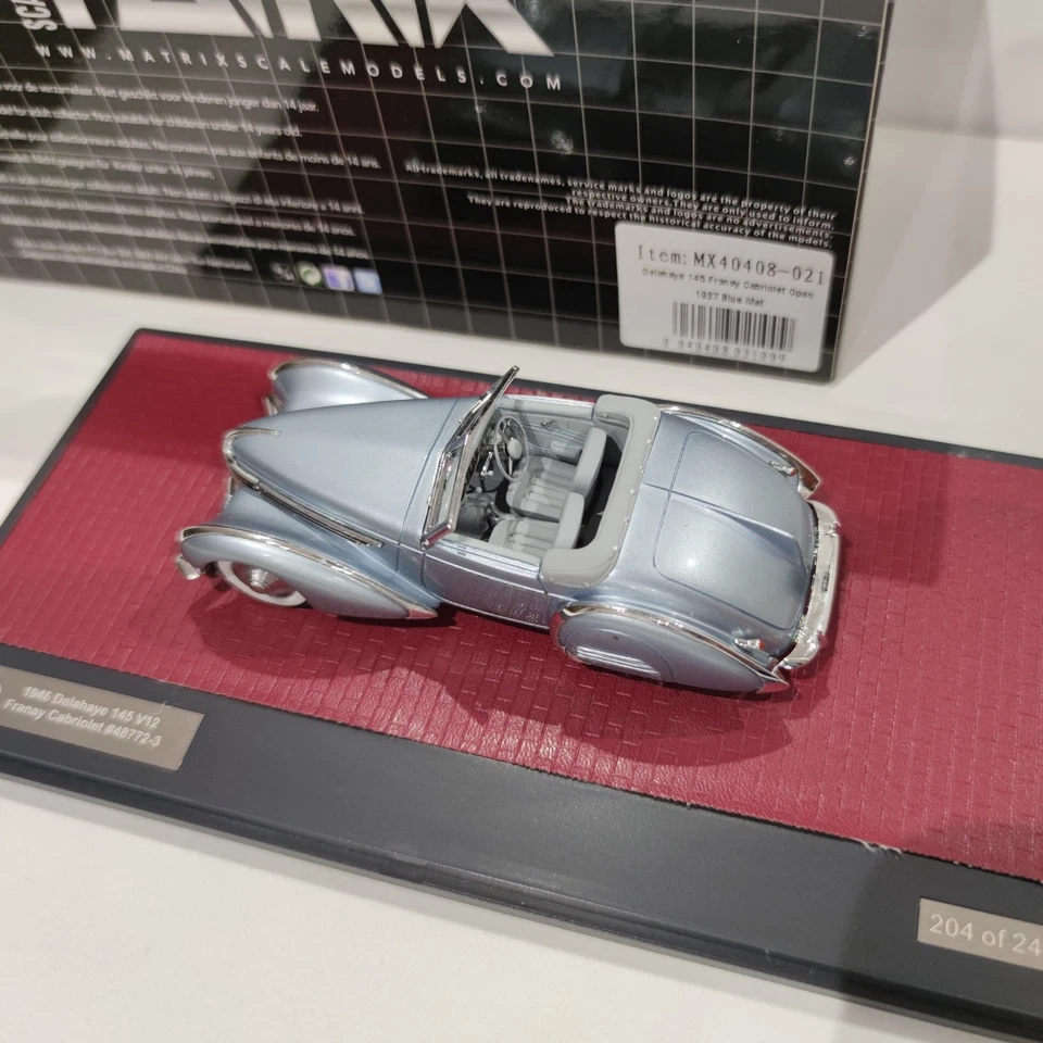 Delahaye 145 V12 Franay Cabriolet  1/43 Matrix - Imagen 2 de 4