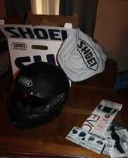 NEW Shoei Neotec II Matte Black Modular Flip Up Motorcycle Helmet Size M