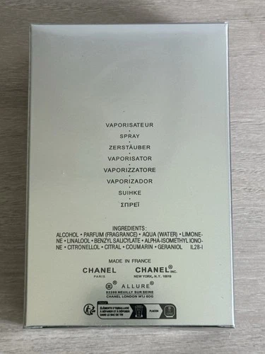 CHANEL Allure Homme Sport Eau de Toilette Spray 100ml / 3.4 oz Sealed  image 5