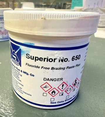 Brazing Flux for Joining Brass, Copper, Silver, 8 oz. jar