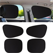 4-Pack Car Side Window Sun Shades   Static Cling UV Blocker for Cars  SUVs  A
