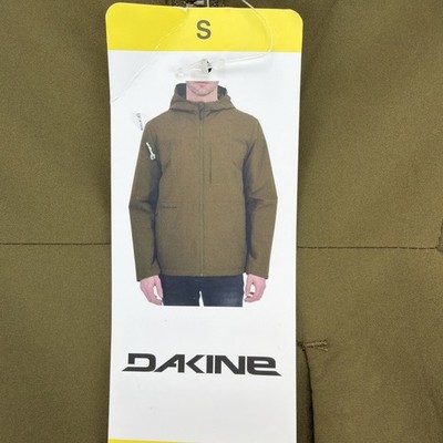 Dakine Men s Hooded Jacket Olive Green Water Resist Light Weight Size Small NWT