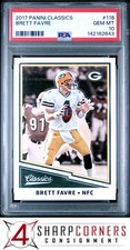 2017 PANINI CLASSICS #118 BRETT FAVRE HOF POP 3 PSA 10
