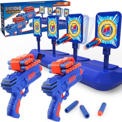 BAODLON Digital Shooting Target w/ Foam Dart Toy Gun, Electronic Score Auto-Rese