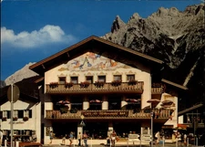 Cafe Alt Mittenwald Bar Mittenwald Germany vintage postcard g734