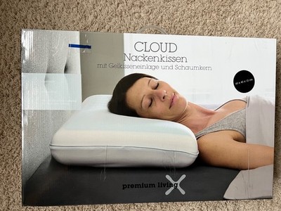 Cloud Nackenkissen mit Gelkisseneinlage und Schaumkern 60x40x12 cm UVP 99,90 EUR