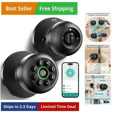 Fingerprint Door Lock, Smart Fingerprint Door Knob with Keypad, Biometric Doo...