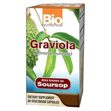 Soursop Graviola 60 Gélules Végétales 1500 Mg Par Bio Nutrition