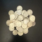 Roosevelt Dimes 50 Circulated Mixed Years Lot Uncertified US Coins Collection