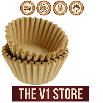 200 Sturdy Unbleached Coffee Filters for Smooth, Bitter-Free Coffee Experience