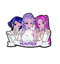 Kawaii Cute Chibi Kpop Demon Hunters Huntrix/Huntr/x Enamel Pin Charm Itabag