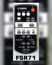 FSR71 NEW YAMAHA OEM HOME THEATER REMOTE CONTROL PN: ZK721200