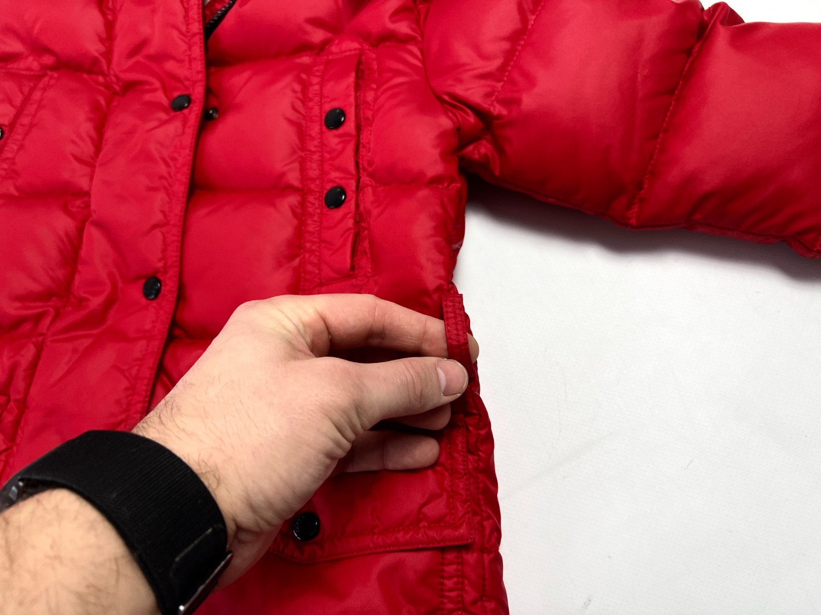 Auth Girls Moncler Hooded Down Red Parka Puffer Coat Jacket - 10 years 140 cm thumbnail 9