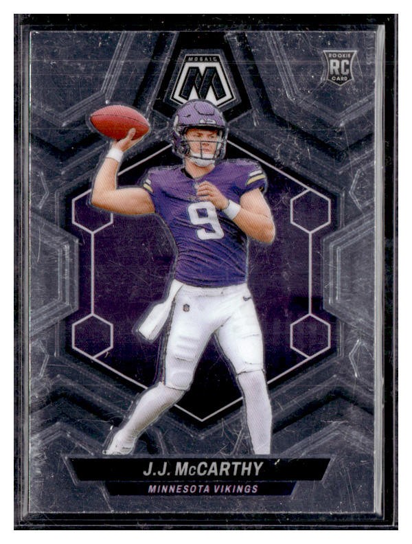 2024 Panini Mosaic #310 J.J. McCarthy Silver Minnesota Vikings