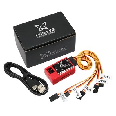 FMS Reflex V3 Flight Controller with Gyro Stabilizer for RC Airplane Warbird