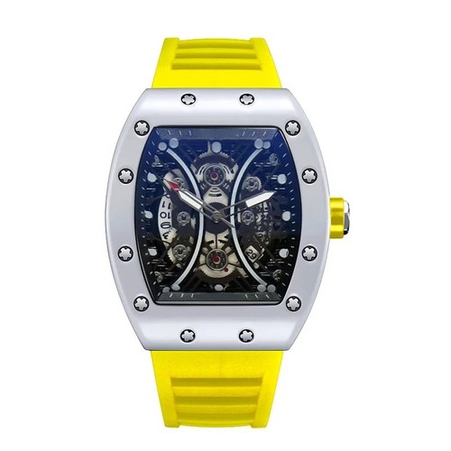 RM Style Men's Luxury Watch Wine Barrel Dial Glow Calendar Sports Fashion - Picture 14 of 16