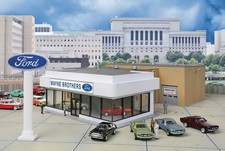 Spur H0 -- Bausatz Autohändler Autohaus Ford...