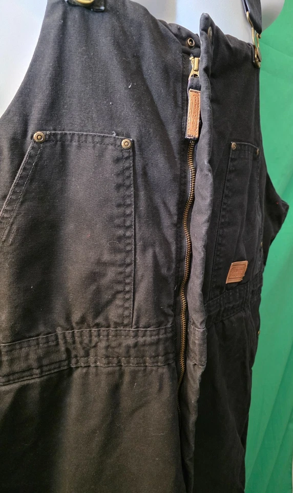 Mono Schmidt Workwear negro aislante 2XL corto doble rodilla resistente regalo Foto 3 de 4