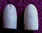 (2) NICE DUG DROPPED CIVIL WAR  CS ENFIELD BULLETS (PORT HUDSON)