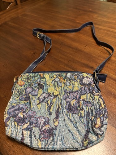 Signare Van Gogh Irises Iris Small Bag Purse Tapestry
