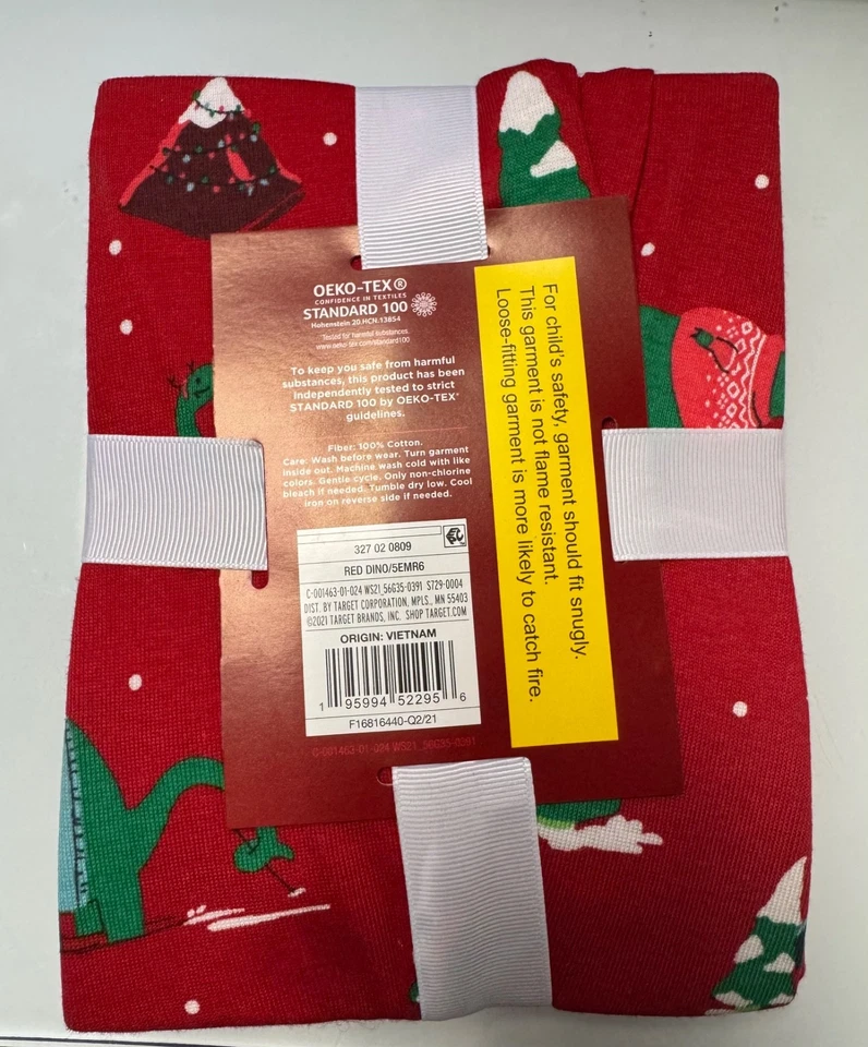 Nuevo Con Etiquetas Wondershop Por Target Niño Pequeño Navidad Pijama Talla 3T Foto 3 de 3