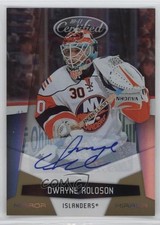 2010-11 Certified Mirror Gold Signatures 15/25 Dwayne Roloson #94 Auto 2d8
