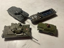 4 Military vehicles Airfix Matchbox And Cheiftain ‘played with’ Condition
