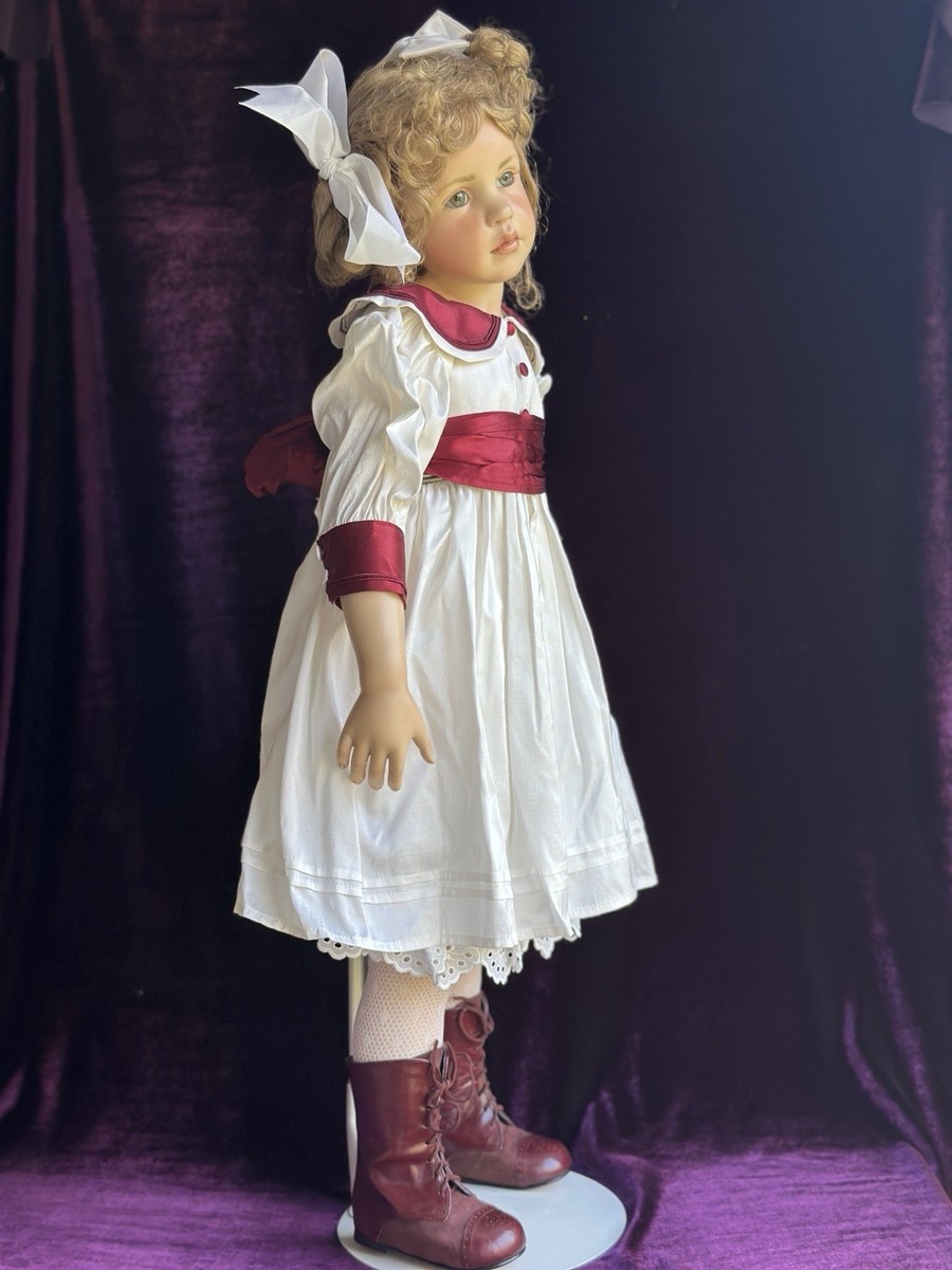 German 31” Hildegard Gunzel Wax Over Porcelain May Doll NIB LE