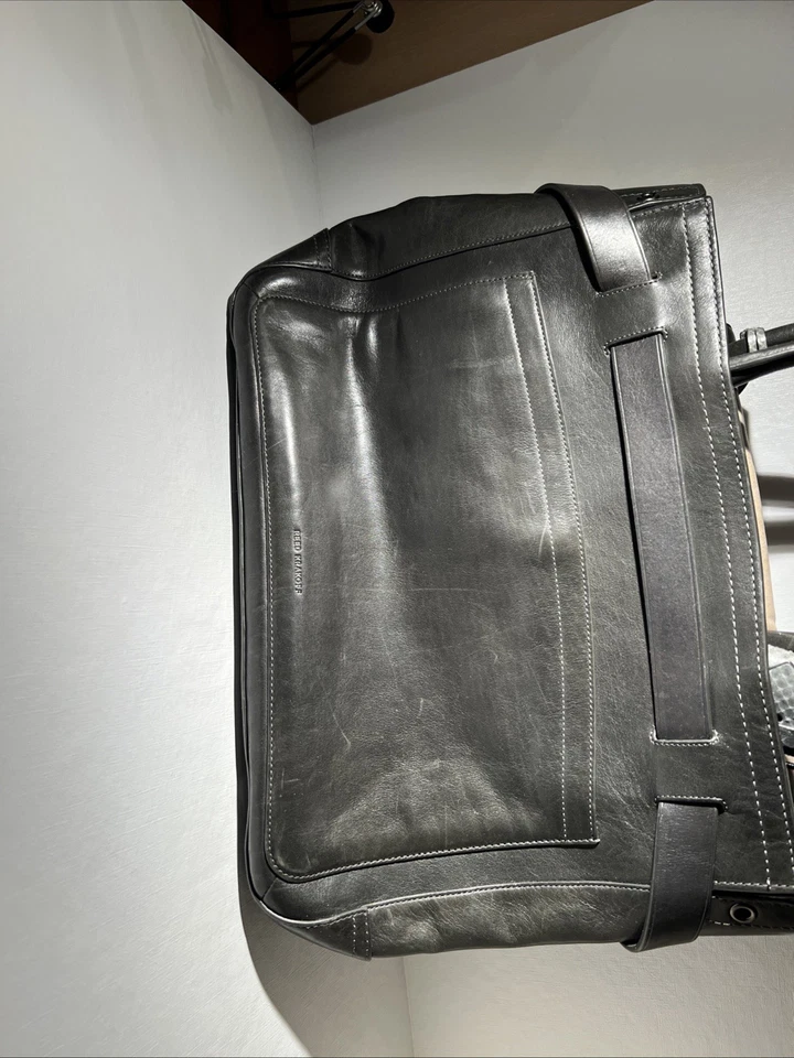 Bolso Boxer Original Reed Krakoff - Cuero y Lana, Buen Estado Foto 3 de 4