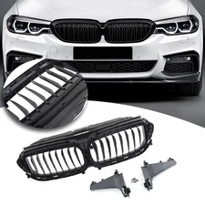 Front Radiator Grille Active Air Shutter Grill W/o Motor For BMW G30 2017-2020