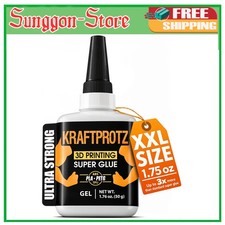 3D Printing Super Glue Gel 1.75 oz Adhesive for PLA ABS PETG TPU Gap Filling