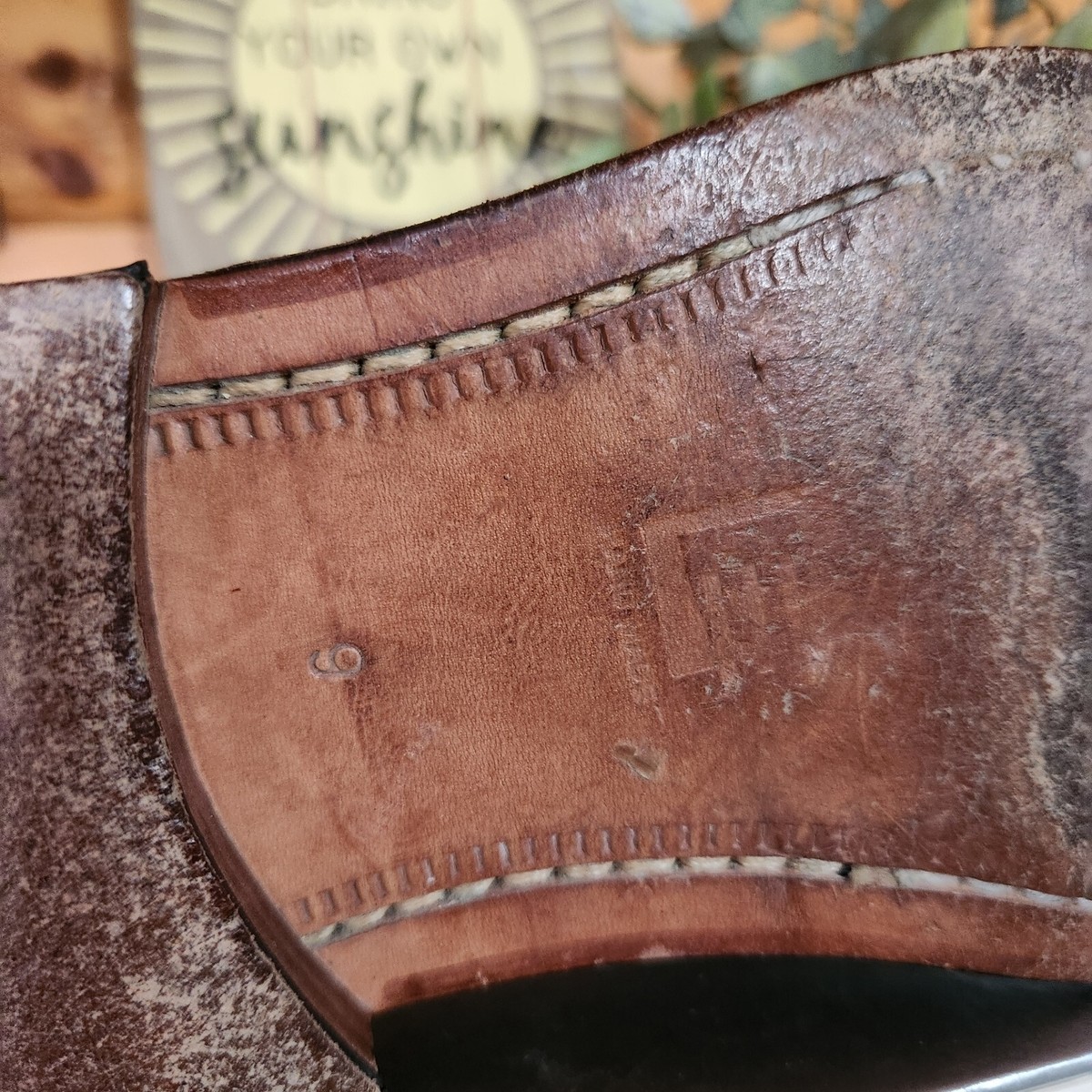 David Eden ostrich leather single monk strap shoes NEW David Eden Mens Genuine Ostrich Dress Shoes Brown Derby  main image 4