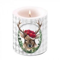 Kerze Lampionkerze Deer In Frame 10Cm By Ambiente | Hirsch