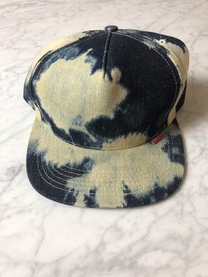 supreme bleached denim hat