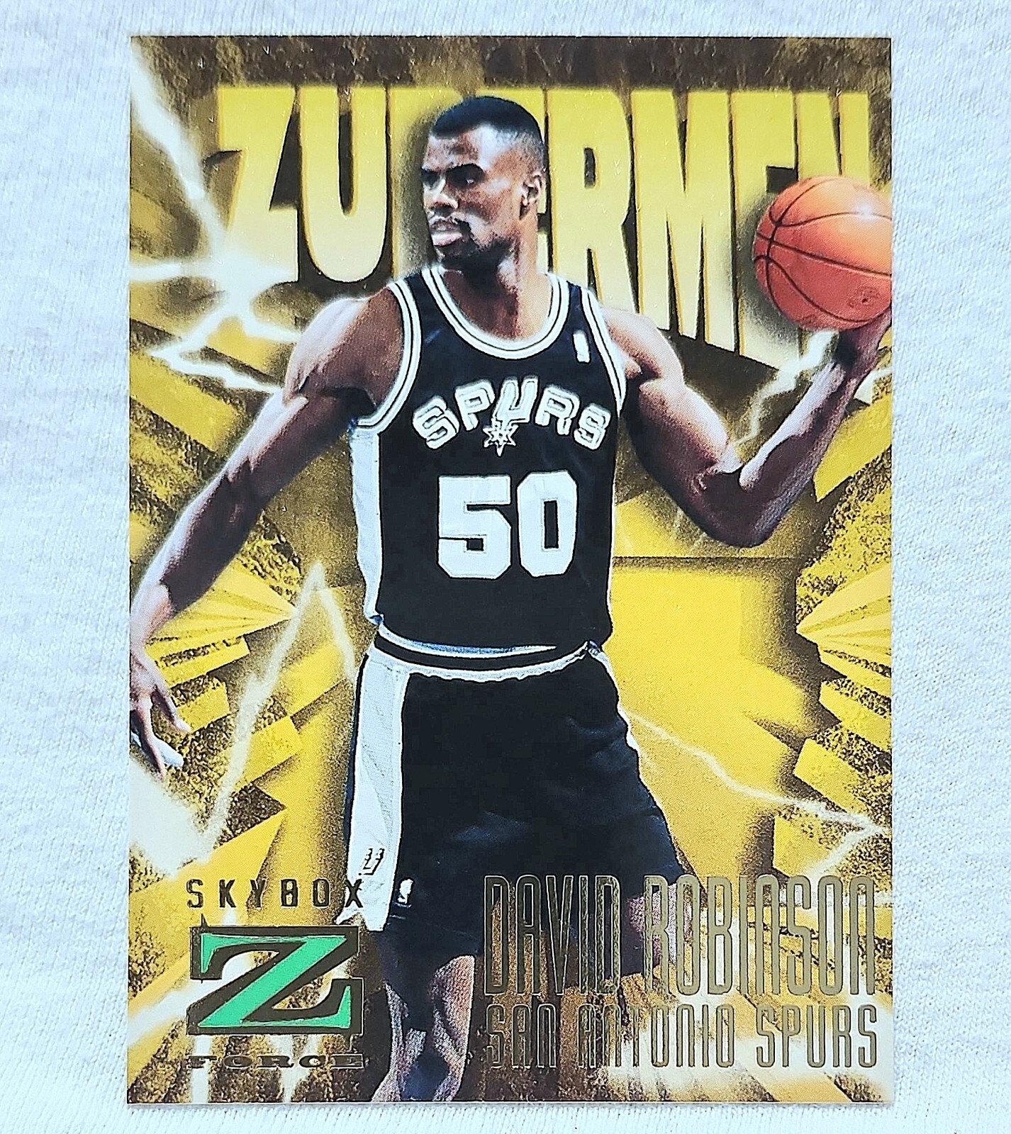 1996-97 Skybox Z Force #191 David Robinson San Antonio Spurs Card For Sale
