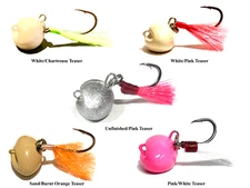2pk Football Jigger Fleas Pompano Jigs Teaser 1/4 3/8oz 1/2oz 1oz Various Colors