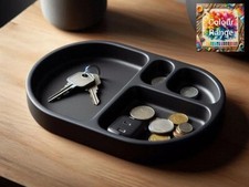 Modern Rounded Key and Coin Tray | Key Tray | Colour Choices (DEL-0071)