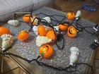 EU Halloween Blow Mold Pumpkin Ghost String Lights Set of 20 Made In China — photo 1