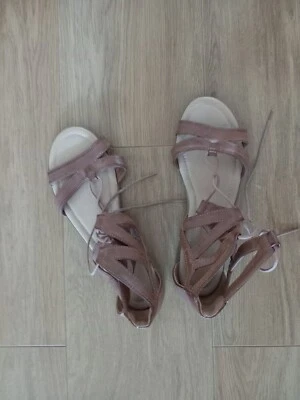Marks And Spencer Leather Strappy Gladiator Style Sandals Size UK5 EU 38 . - Image 1 of 3
